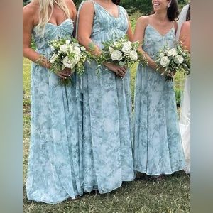 Jenny Yoo Mira Watercolor Garden Mist Multi